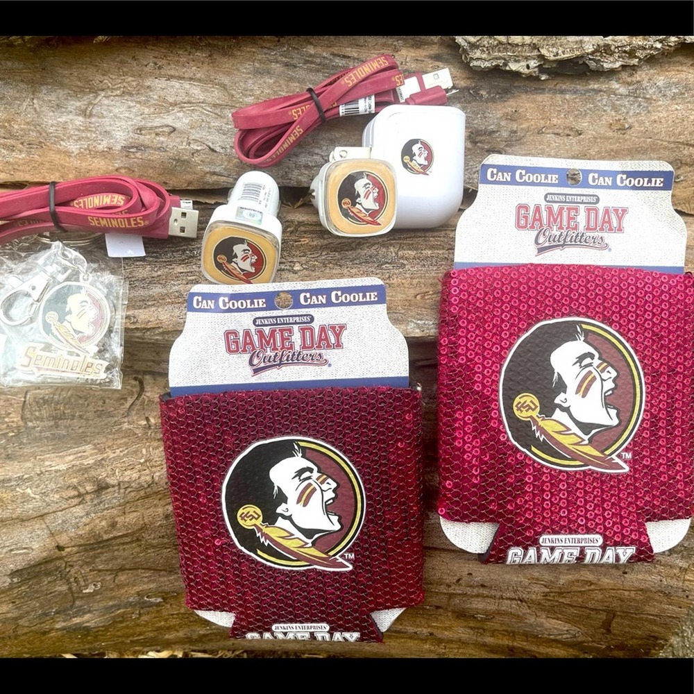 FSU Wall Charger Car Charger USB Cables Koozies Keychain